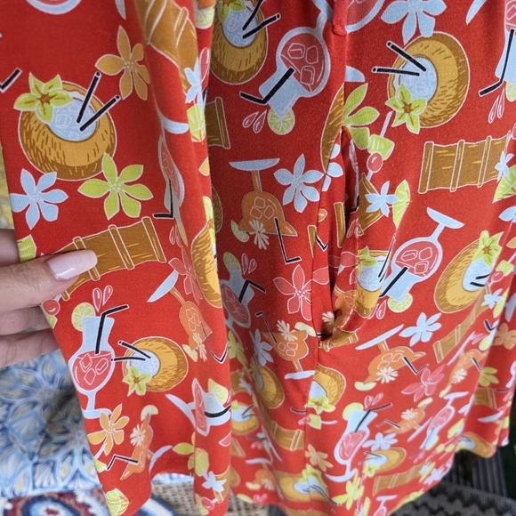 MeUndies XS / S Tropical Vibrant Floral Robe Tiki Resortwear Vacation Soft - Picture 10 of 14